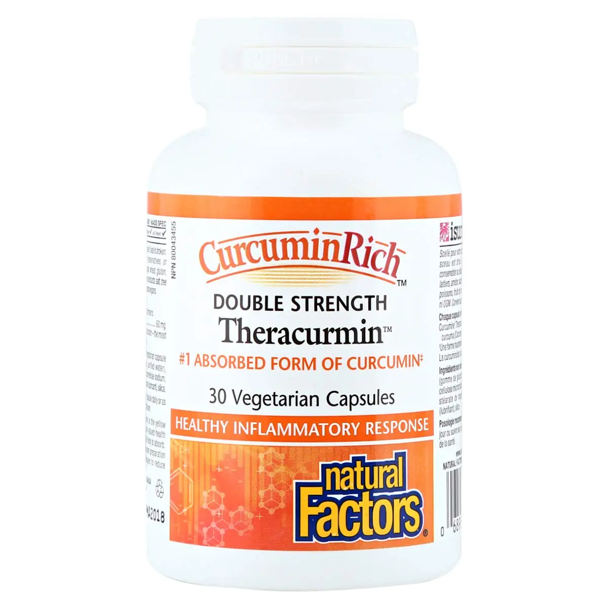 Natural Factors CurcuminRich Double Strength Theracurmin, 30 Capsules | Supports Inflammation & Joint Mobility - view 4