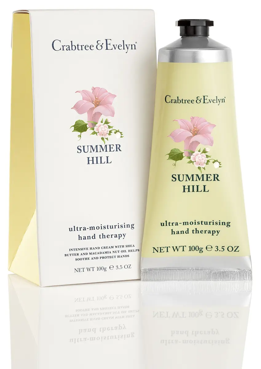 Crabtree & Evelyn Hand Cream Therapy Summer Hill 3.5 oz | Nourishing, Hydrating & Luxurious - main product image