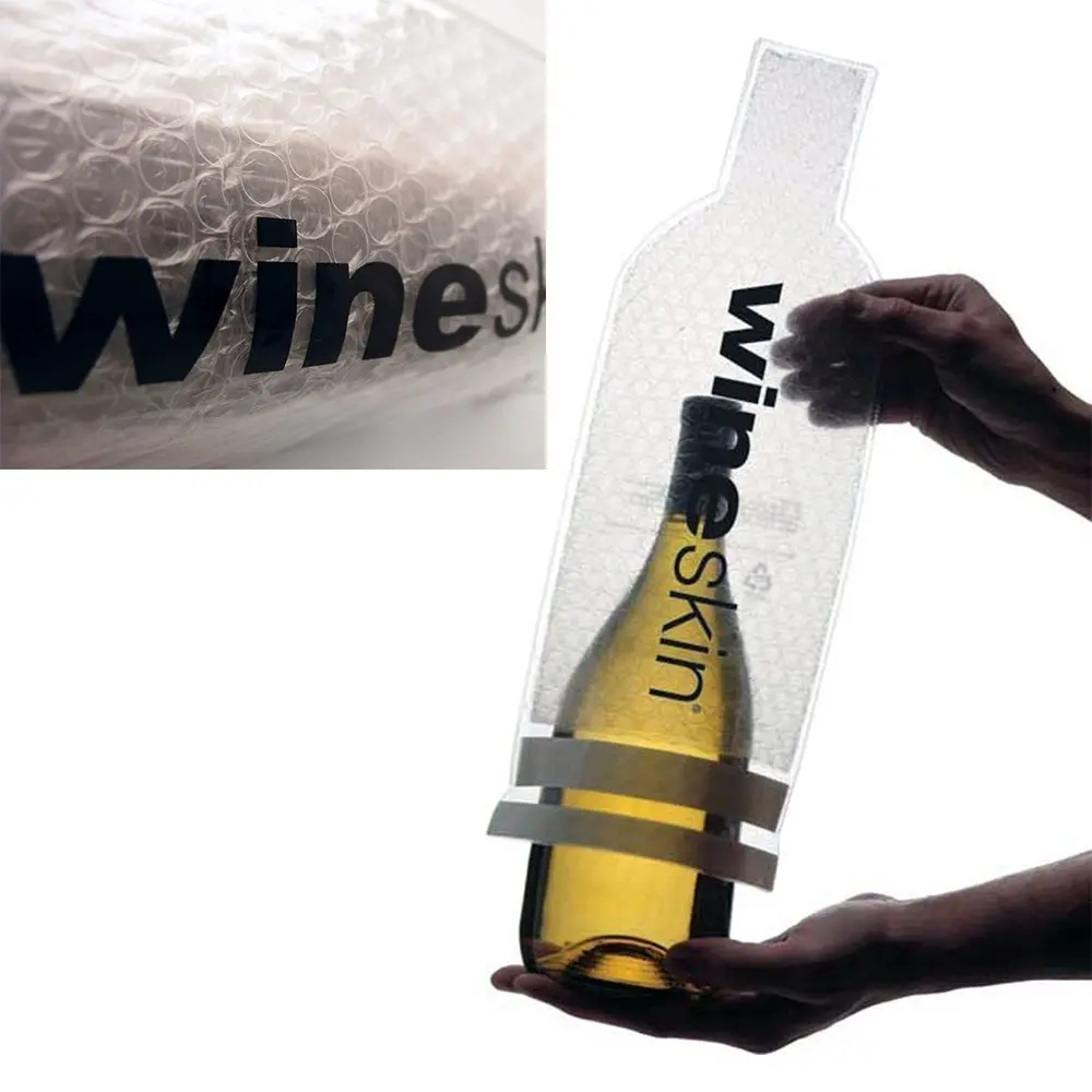 WineSkin Bottle Protector Bags 750ml (8-Pack) | Leak-Proof Travel Protection for Luggage - main product image
