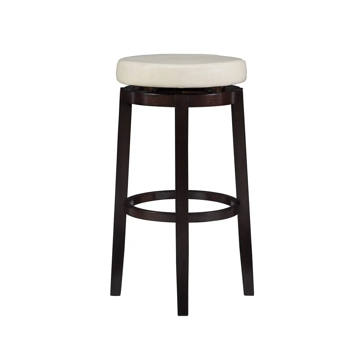 Linon Maya Bar, 29" Rice Stool | Swivel Backless Barstool with Plush Upholstery - view 8
