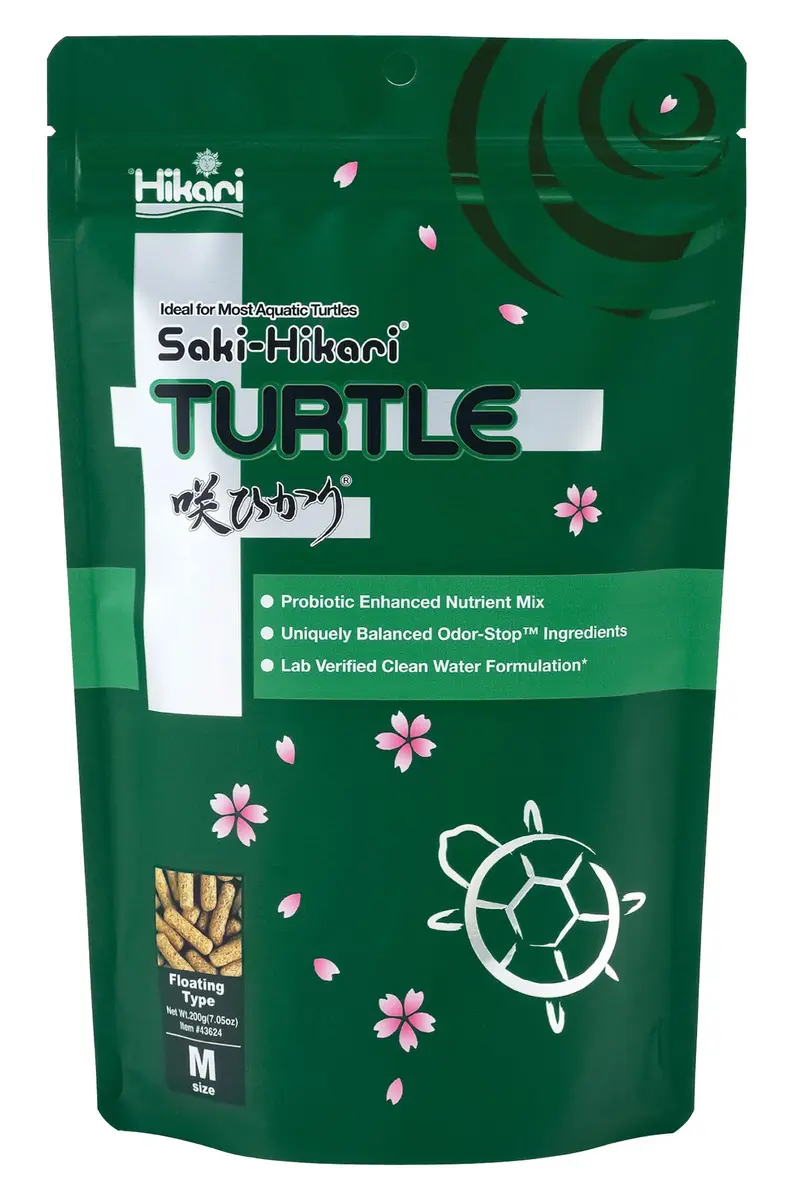 Hikari Saki-Hikari Turtle Probiotic-Enhanced Floating Sticks for Semi-Aquatic Turtles, 200g (7.05 oz) | Odor-Reducing Formula - main product image