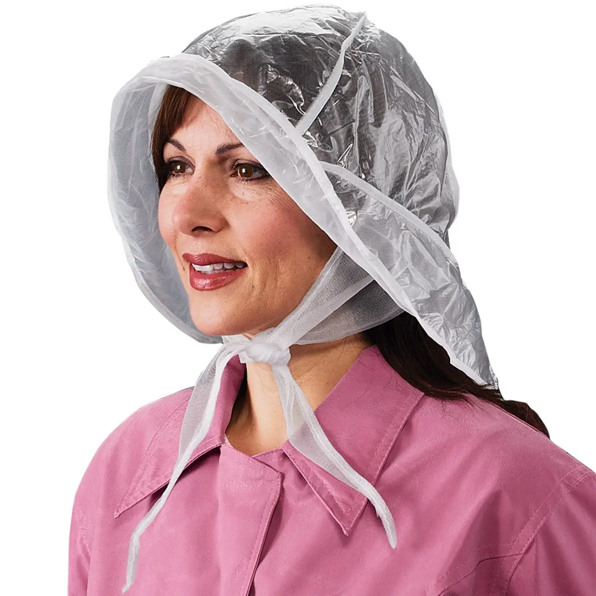 Miles Kimball Rain Hat, Hats Clear | Adjustable Nylon Rain Hat for Women - main product image