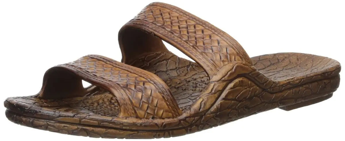 Pali Hawaii Brown Hawaii Unisex Sandal 7 | Classic Slip On with Skid-Resistant Sole - main product image
