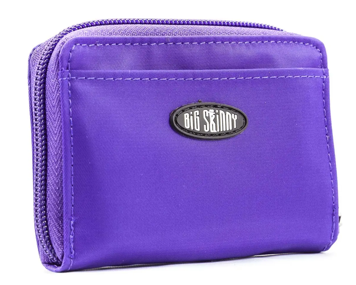 Big Skinny Polka Accordion Card Case Wallet Purple 10.8 cm (4.25 x 2.56 Inch) | Holds Up to 30 Cards - view 4