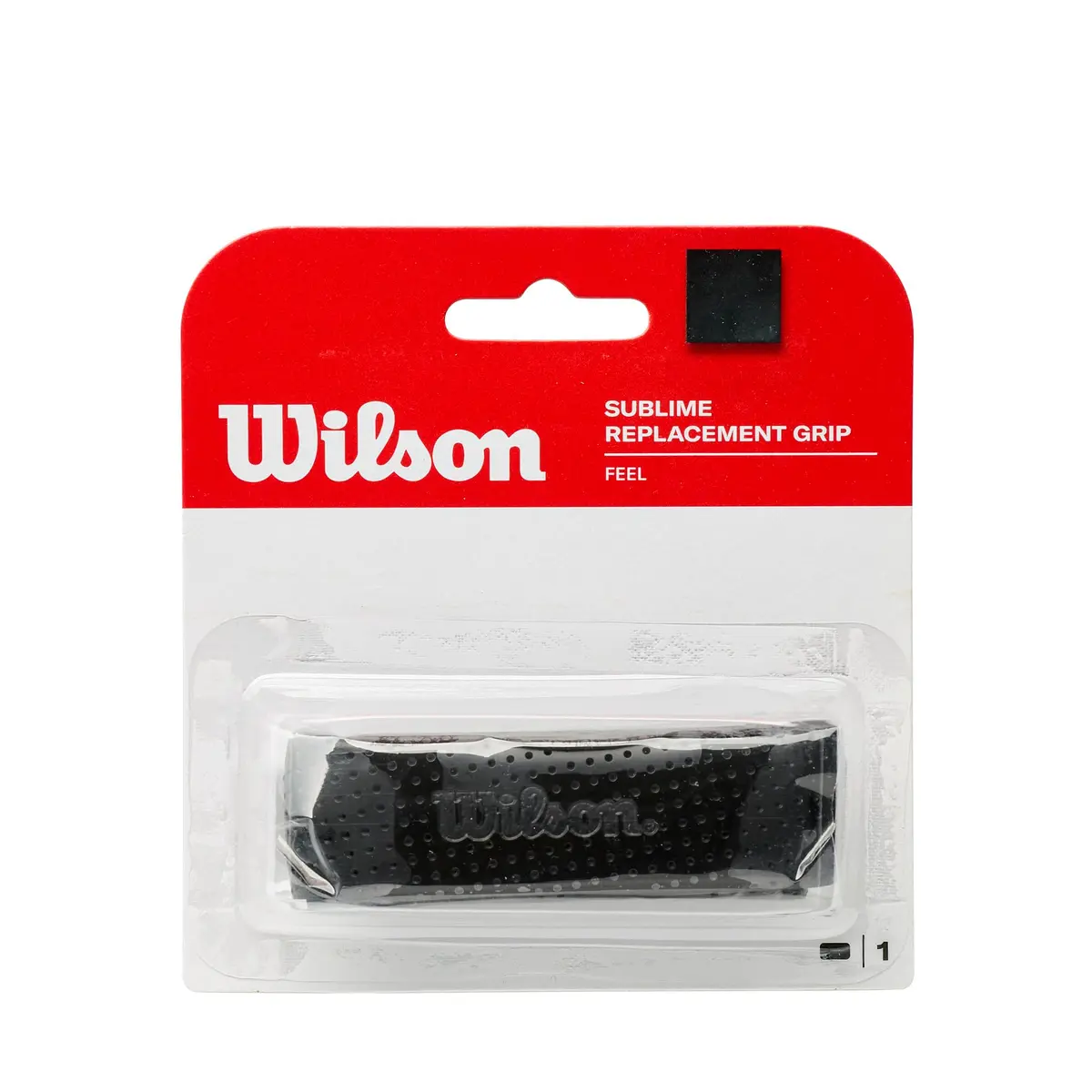 Wilson Sublime Tennis Racquet Grip, Black | Synthetic Thin, Moisture Absorbing, Amplified Traction - main product image