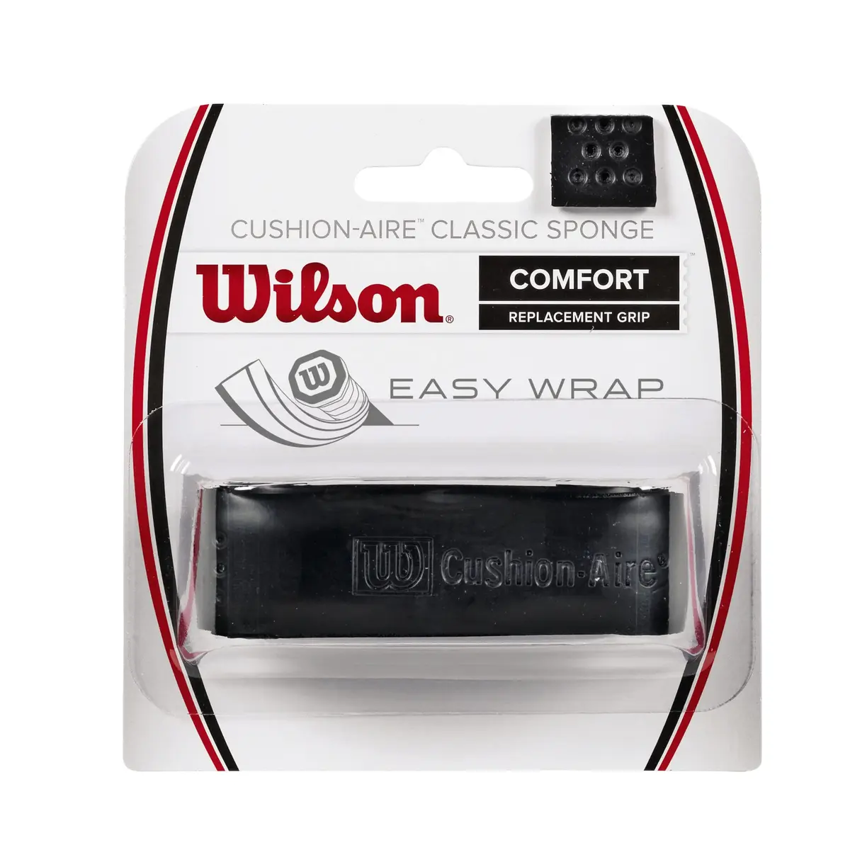 Wilson Classic Sponge Tennis Racquet Replacement Grip, Black | Comfortable Absorbing Sponge - main product image