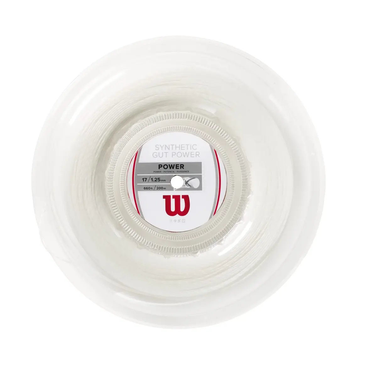 Wilson Synthetic Gut Power 17 Tennis String 17 | Responsive, Durable & Imported from USA - main product image