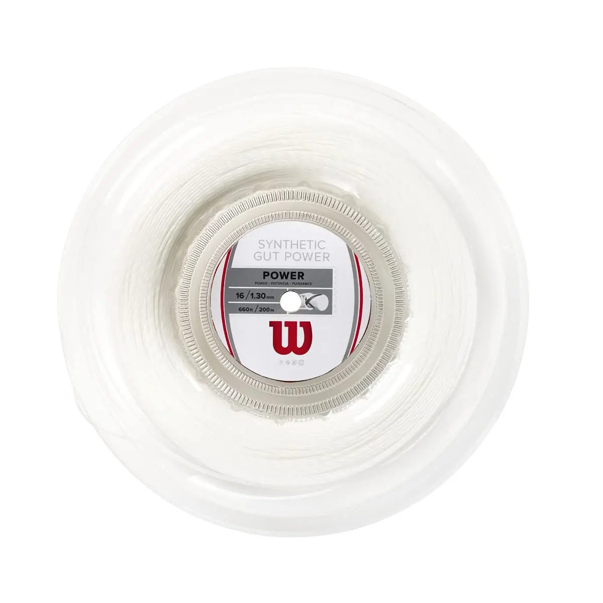Wilson Synthetic Gut Power 16 Tennis String 660ft Reel | Responsive, Durable & Classic - main product image