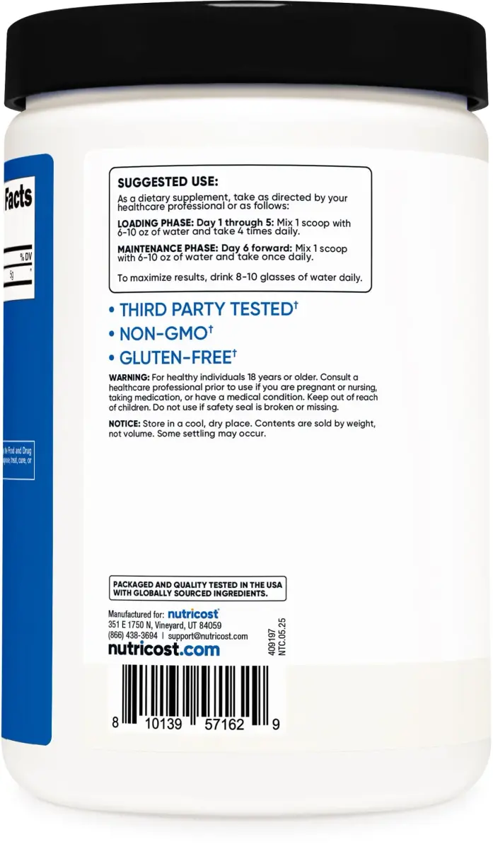 Nutricost Creatine Monohydrate Micronized Powder 500g (17.6 oz) | Supports Strength and Endurance - view 4