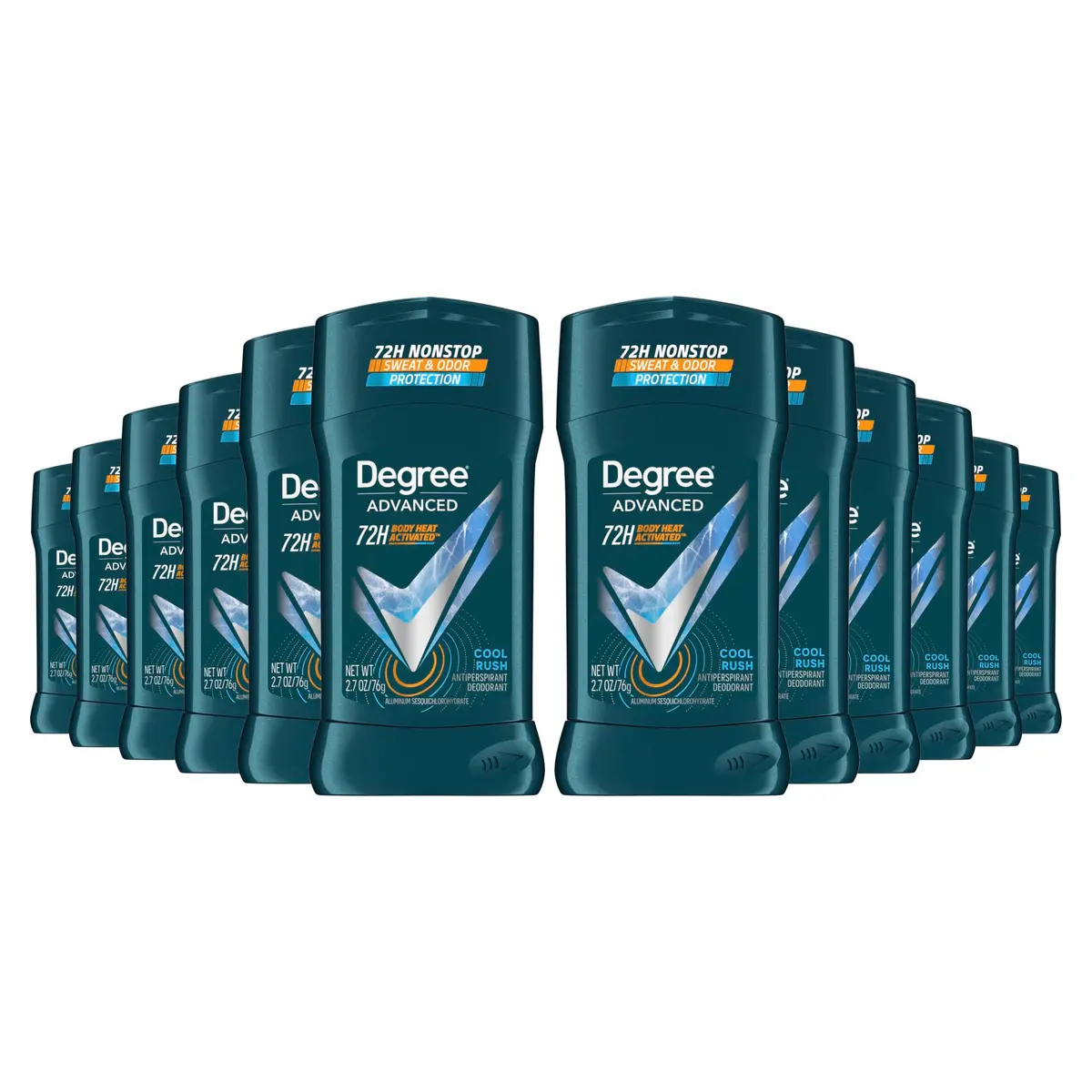 Degree Men Cool Rush Antiperspirant Deodorant Stick 2.7 oz (80 ml) | 72-Hour Sweat & Odor Protection - main product image