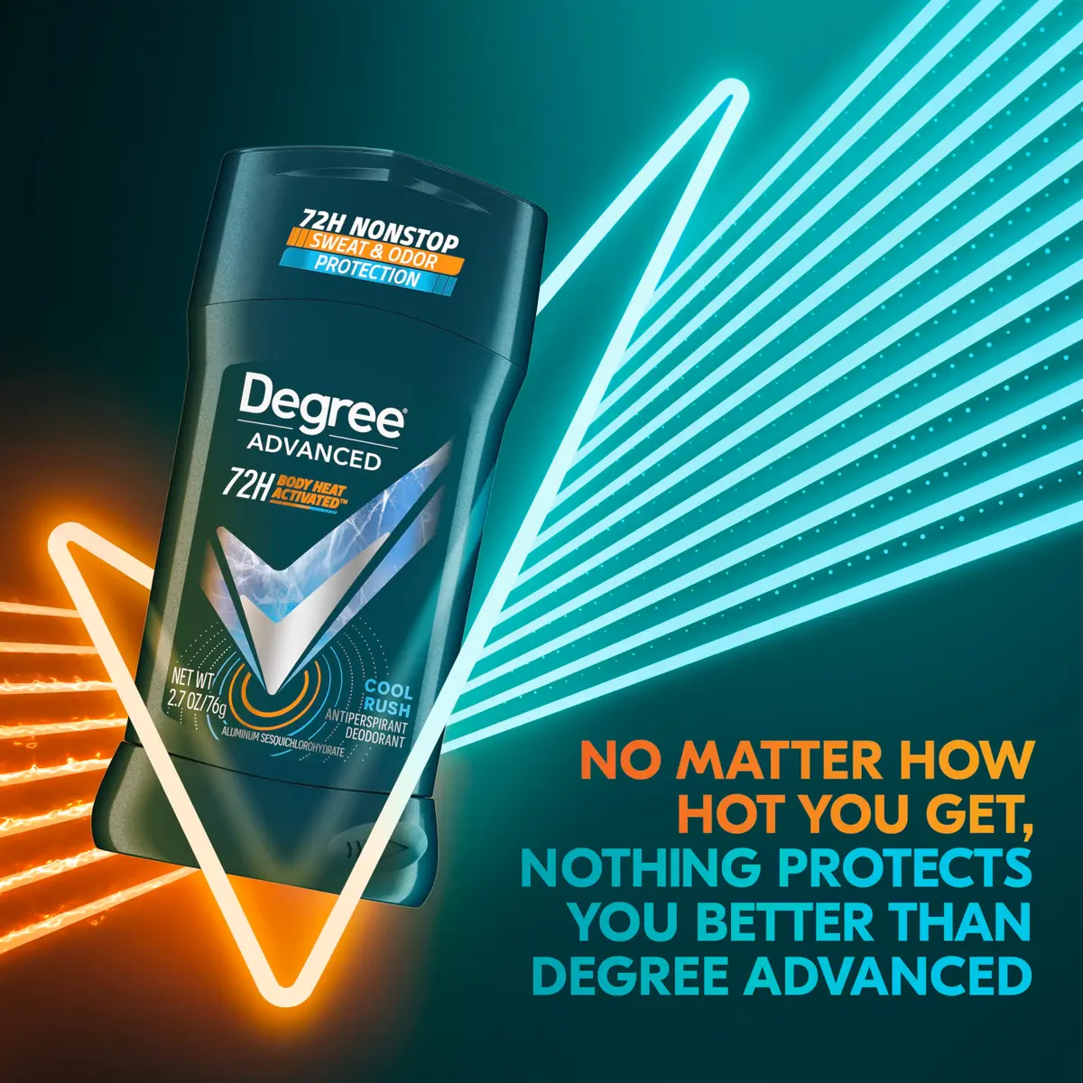 Degree Men Cool Rush Antiperspirant Deodorant Stick 2.7 oz (80 ml) | 72-Hour Sweat & Odor Protection - view 4