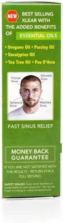 Xlear Rescue Natural Nasal Spray with Xylitol 1.5 fl oz | Sinus Relief & Moisturizer - view 3