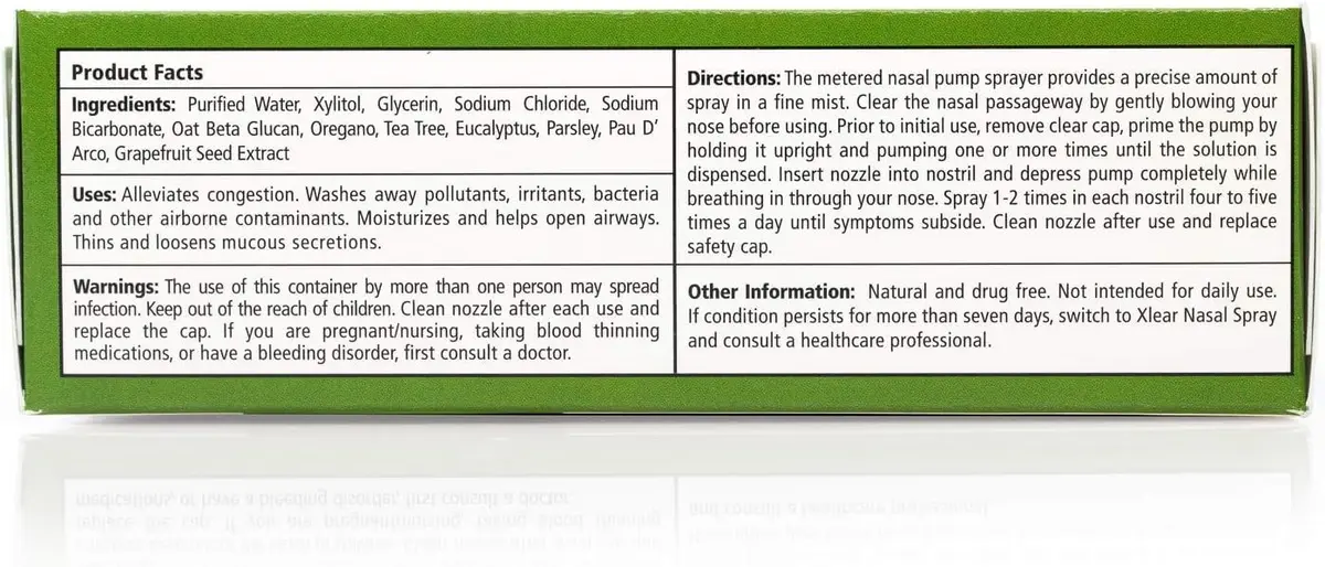 Xlear Rescue Natural Nasal Spray with Xylitol 1.5 fl oz | Sinus Relief & Moisturizer - view 4