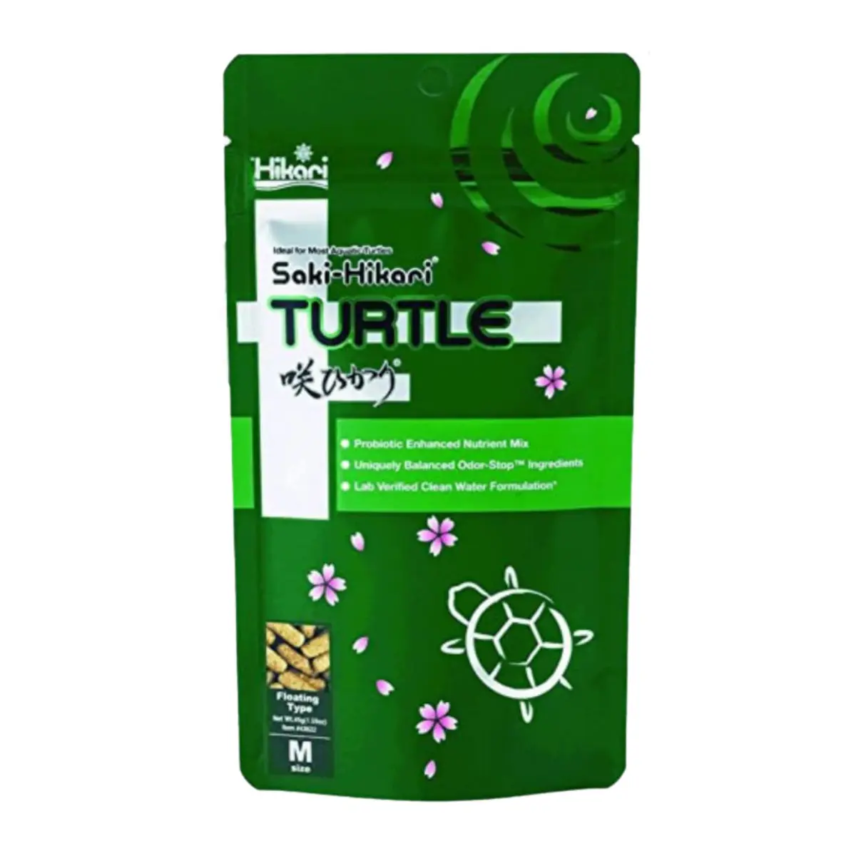 Hikari Saki Turtle Food Seafood Flavor Pellets 567 g (20 oz) | Probiotic-Enhanced Waste Decomposition - main product image