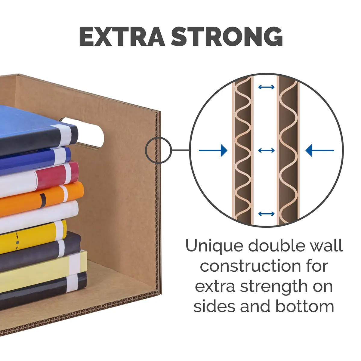 Bankers Box 10-Pack Small Classic Moving Boxes with Reinforced Handles | Tape-Free, Durable, Recyclable - view 5