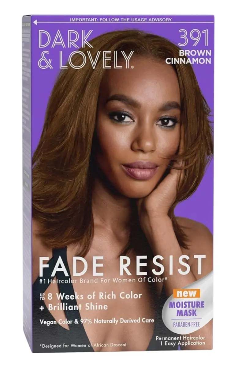 Dark & Lovely Color #391 Brown Cinnamon 1 Count (Pack of 3) | High Reflective Color & Shine - main product image
