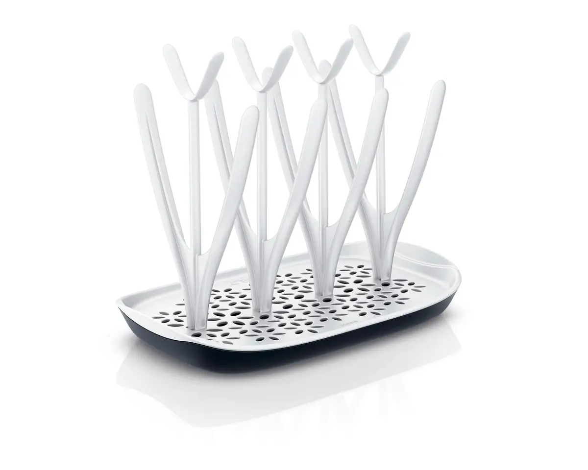 Philips Avent Baby Bottle Drying Rack, White | Fits 8 Bottles & Accessories, Adjustable Design, Detachable Drip Tray - view 4
