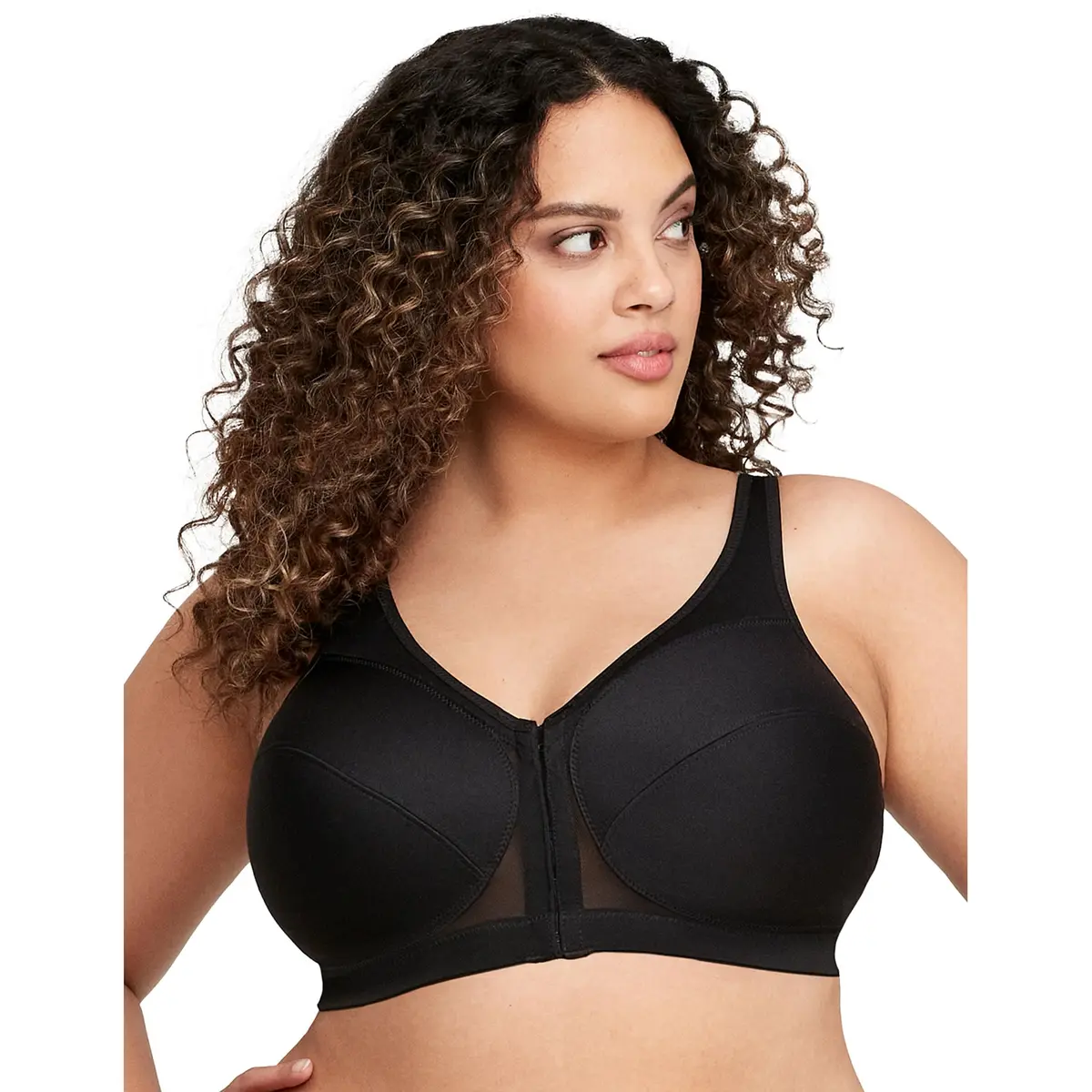 Glamorise Plus Size MagicLift Posture Support Bra 44DD | Wirefree, Front Closure, Posture Back - view 8