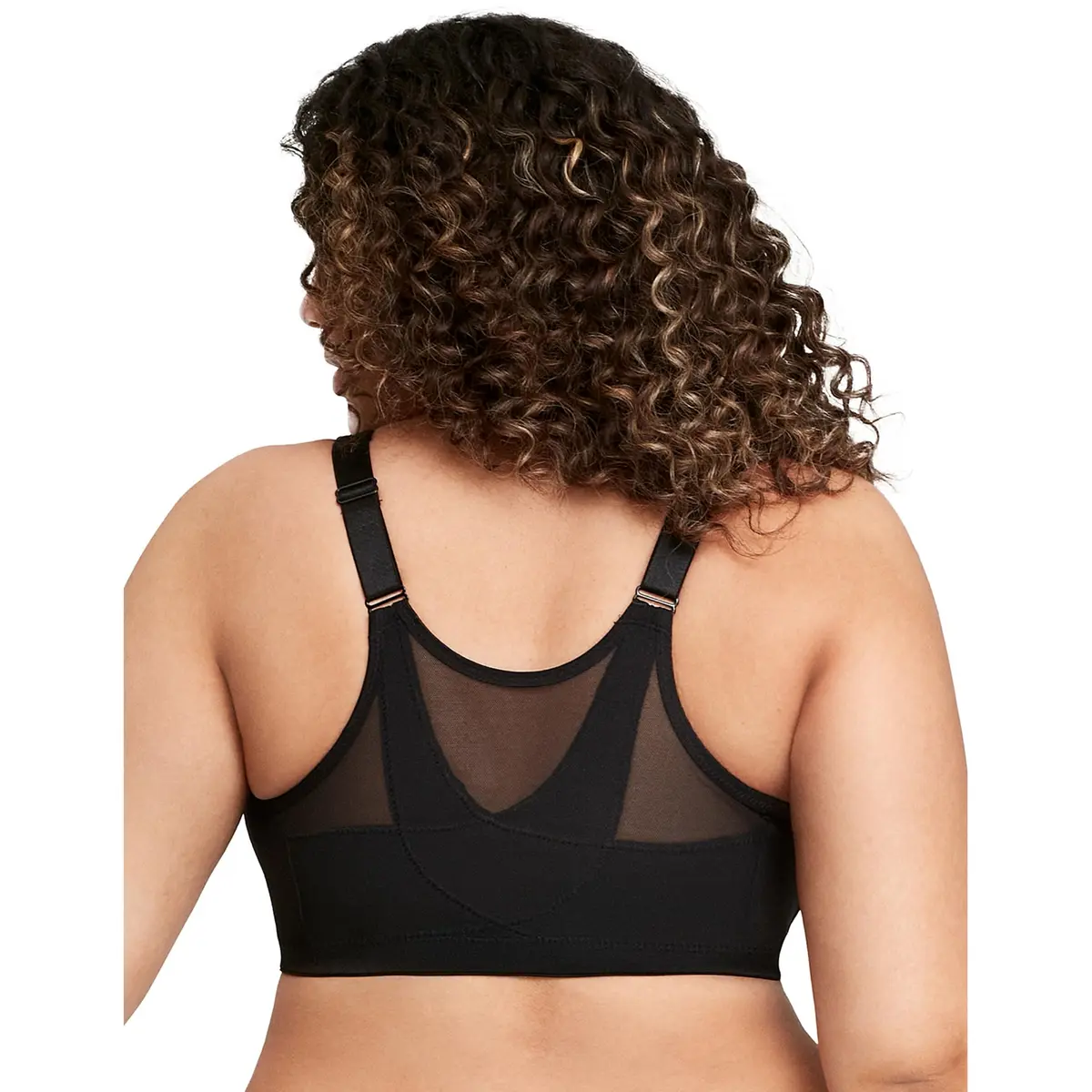 Glamorise Plus Size MagicLift Posture Support Bra 44DD | Wirefree, Front Closure, Posture Back - view 9