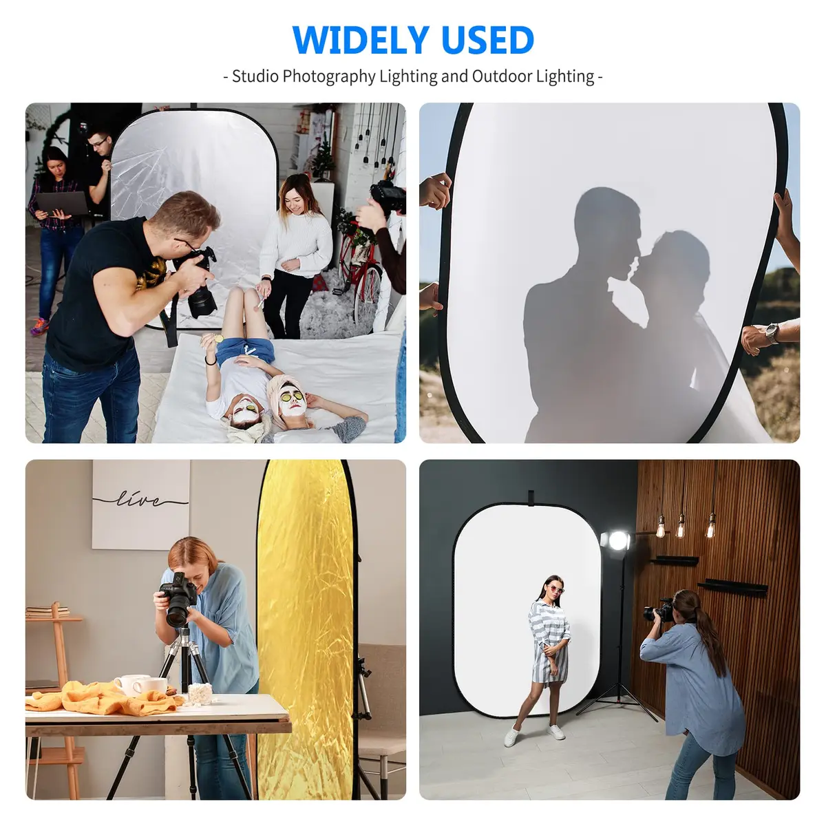 NEEWER 59"x79"/150x200cm Light Reflectors for Photography, Portable 5 in 1 - view 4