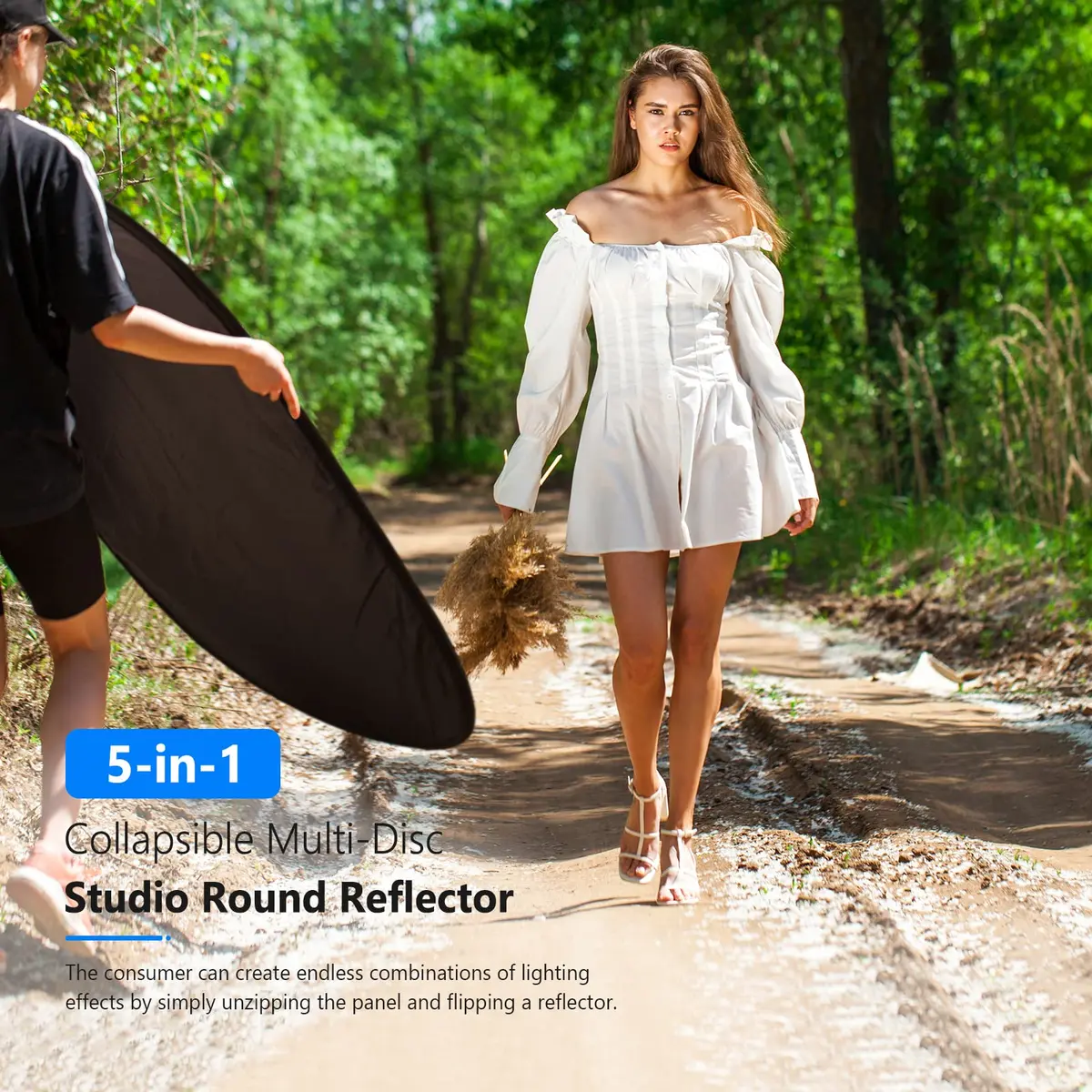 NEEWER 40"x60"/100x150cm Light Reflectors for Photography | Oval, Multi-Color Studio Reflector - view 5