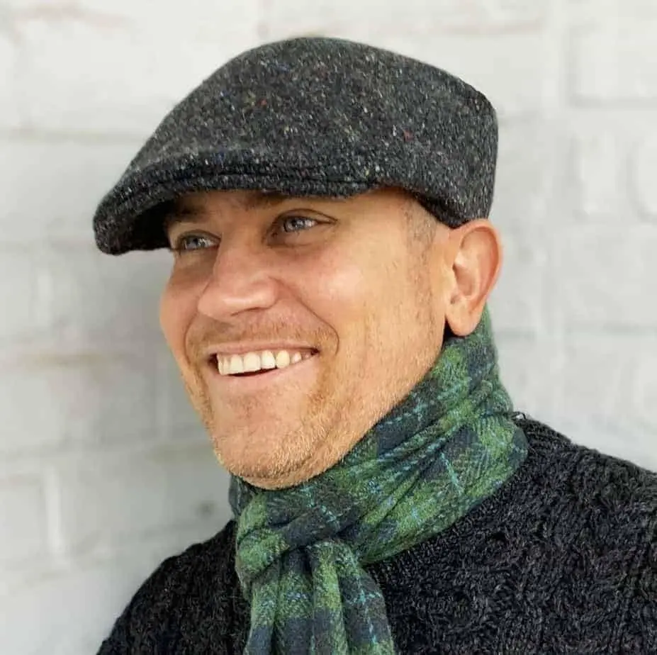 Hanna Hats Gray Hat | Irish Wool Touring Cap with Satin Lining (X-Large) - view 3