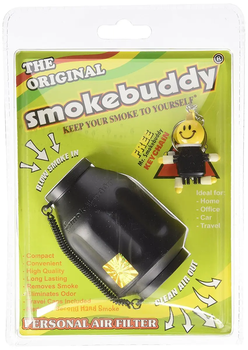 smokebuddy Air Purifier Black | Odorless Exhale Filter Compact 75g - view 3