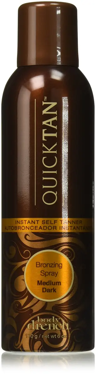 Body Drench Quick Tan Instant Self Tanning Spray Medium Dark 532ml (18 Fl Oz) | Natural Sun-Kissed Glow - main product image