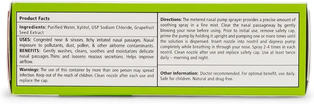 Xlear Natural Nasal Spray with Xylitol, 1.5 fl oz (44ml) (2-Pack) | Cleanses & Moisturizes Nasal Passages - view 2