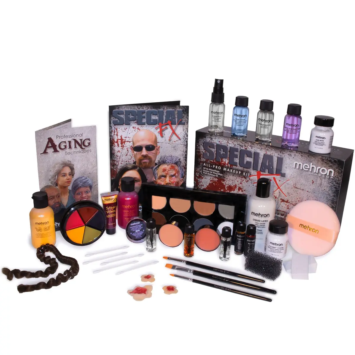 Mehron Makeup Special FX All-Pro Makeup Kit | 39 Piece Face & Body FX Set, Multi - main product image