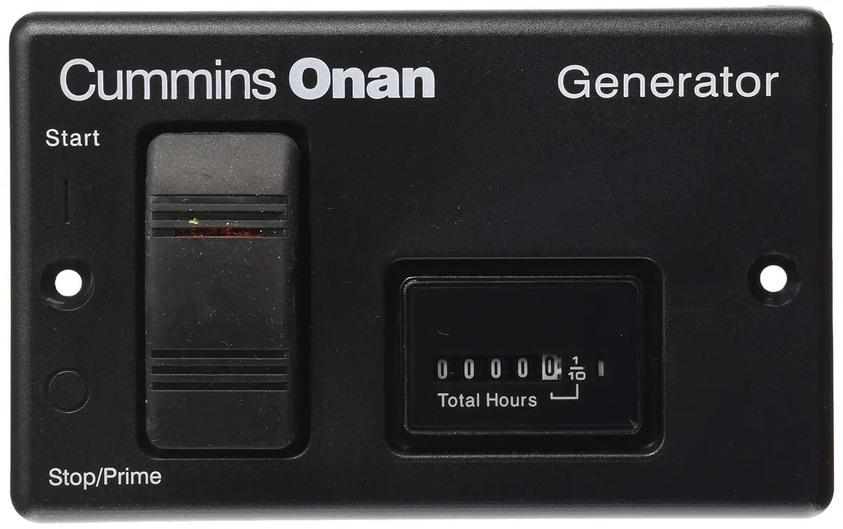 Cummins Onan 300-5332 Remote Switch and Hour Meter | Gas & LPG Generator Compatible - main product image