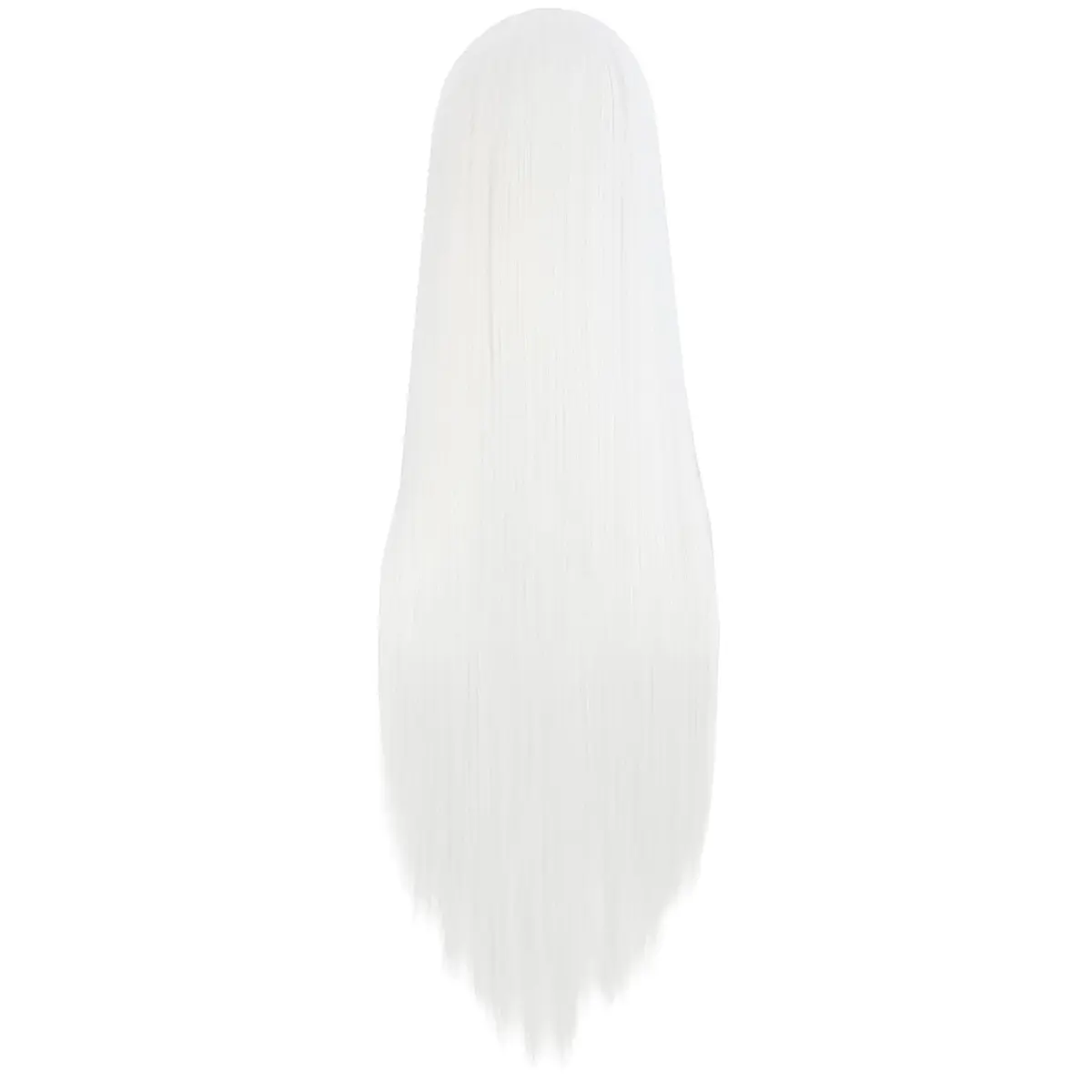 MapofBeauty White Long Straight Anime Cosplay Wig 80cm (31 Inch) | Heat Resistant Synthetic Fiber - view 2
