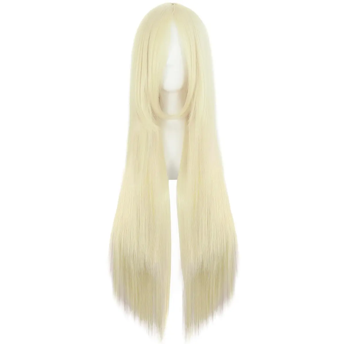 MapofBeauty 80 cm (31 Inch) Light Blonde Straight Anime Cosplay Wig | Heat Resistant Fiber - main product image