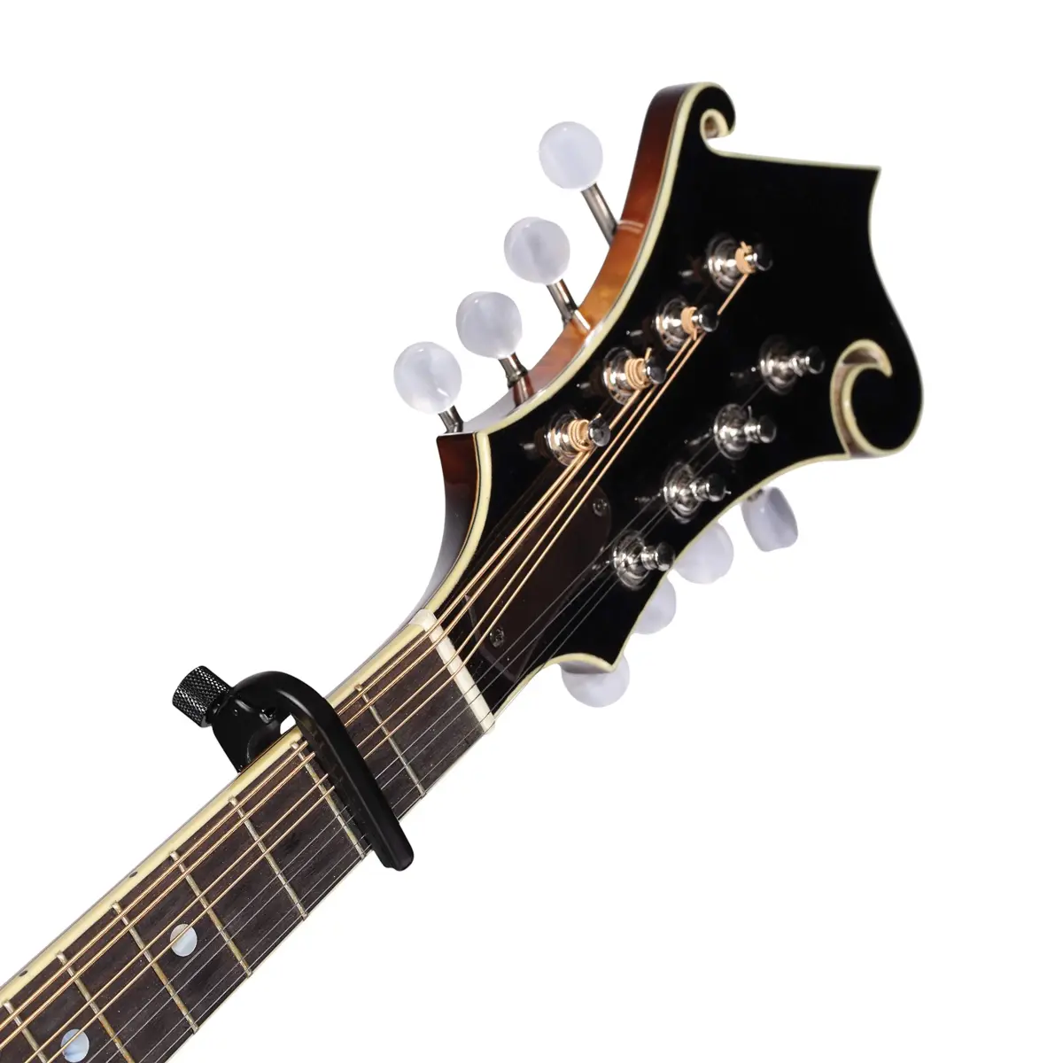 D'Addario NS Banjo & Mandolin Capo, Black | Aircraft-Grade Aluminum for Buzz-Free Performance - view 6