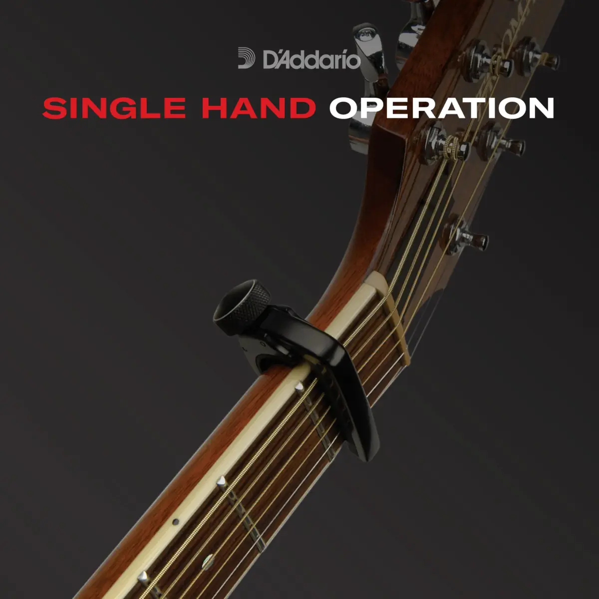 D'Addario NS Banjo & Mandolin Capo, Black | Aircraft-Grade Aluminum for Buzz-Free Performance - view 3
