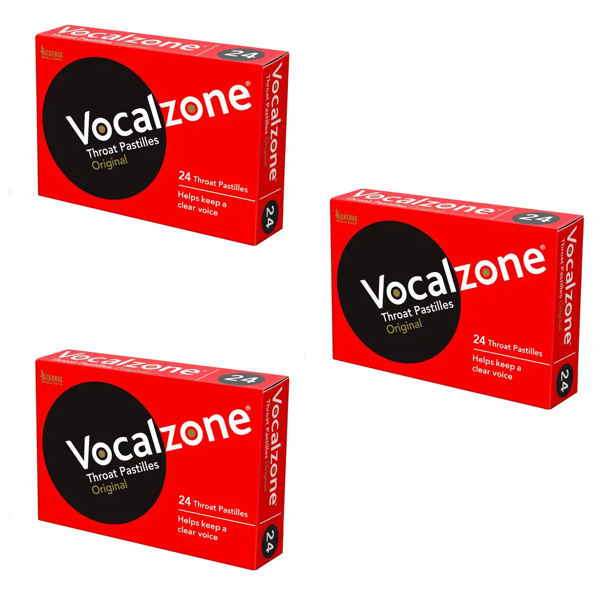 Vocalzone Throat Pastilles 72 Count (2.27 kg / 0.2 lb) | Natural Sore Throat & Cough Relief for Professionals - main product image