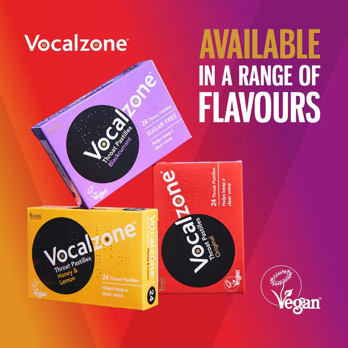 Vocalzone Throat Pastilles 72 Count (2.27 kg / 0.2 lb) | Natural Sore Throat & Cough Relief for Professionals - view 7