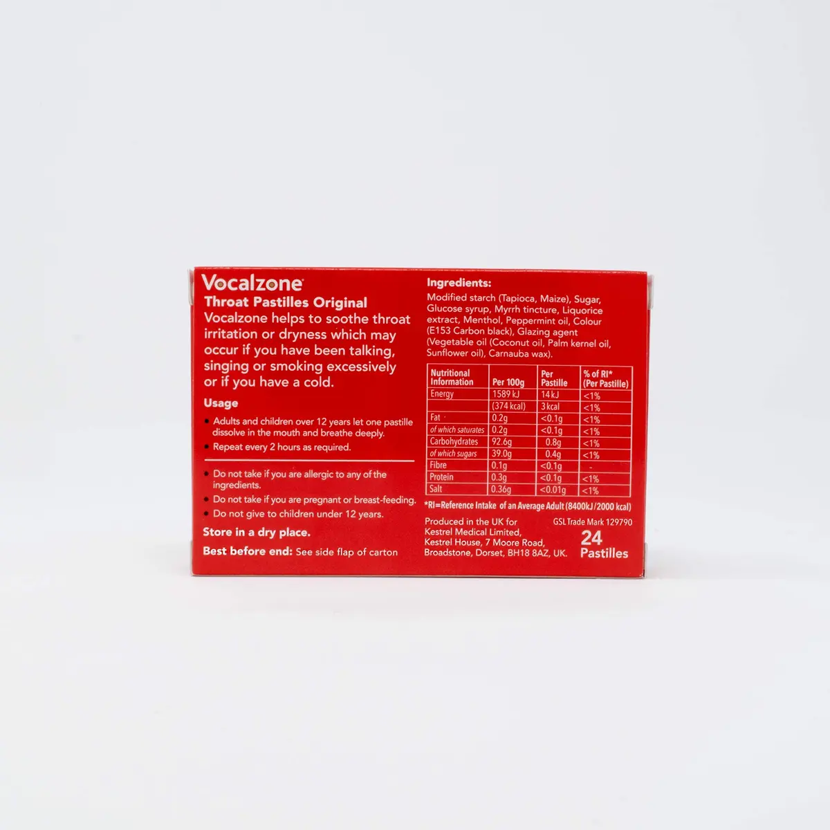 Vocalzone Throat Pastilles 72 Count (2.27 kg / 0.2 lb) | Natural Sore Throat & Cough Relief for Professionals - view 9
