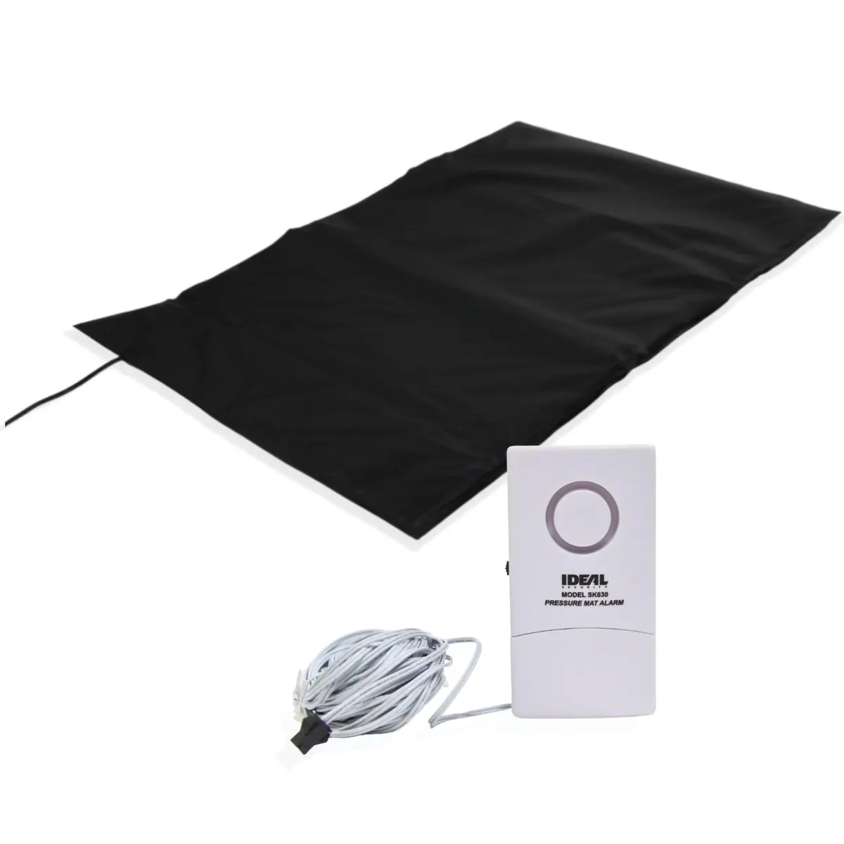 Ideal Security Pressure Floor Mat Home Alarm System – Wired Alarm & Chime, Anti-Wandering, Welcome Mat, Pet Door Mat | 21.75” x 13.75” - main product image