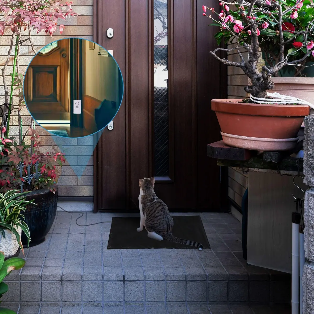 Ideal Security Pressure Floor Mat Home Alarm System – Wired Alarm & Chime, Anti-Wandering, Welcome Mat, Pet Door Mat | 21.75” x 13.75” - view 5