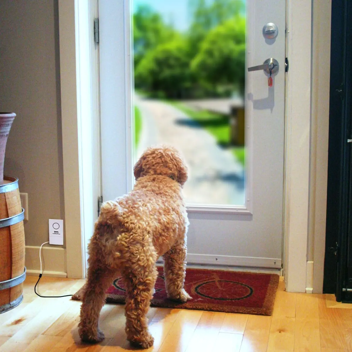 Ideal Security Pressure Floor Mat Home Alarm System – Wired Alarm & Chime, Anti-Wandering, Welcome Mat, Pet Door Mat | 21.75” x 13.75” - view 4