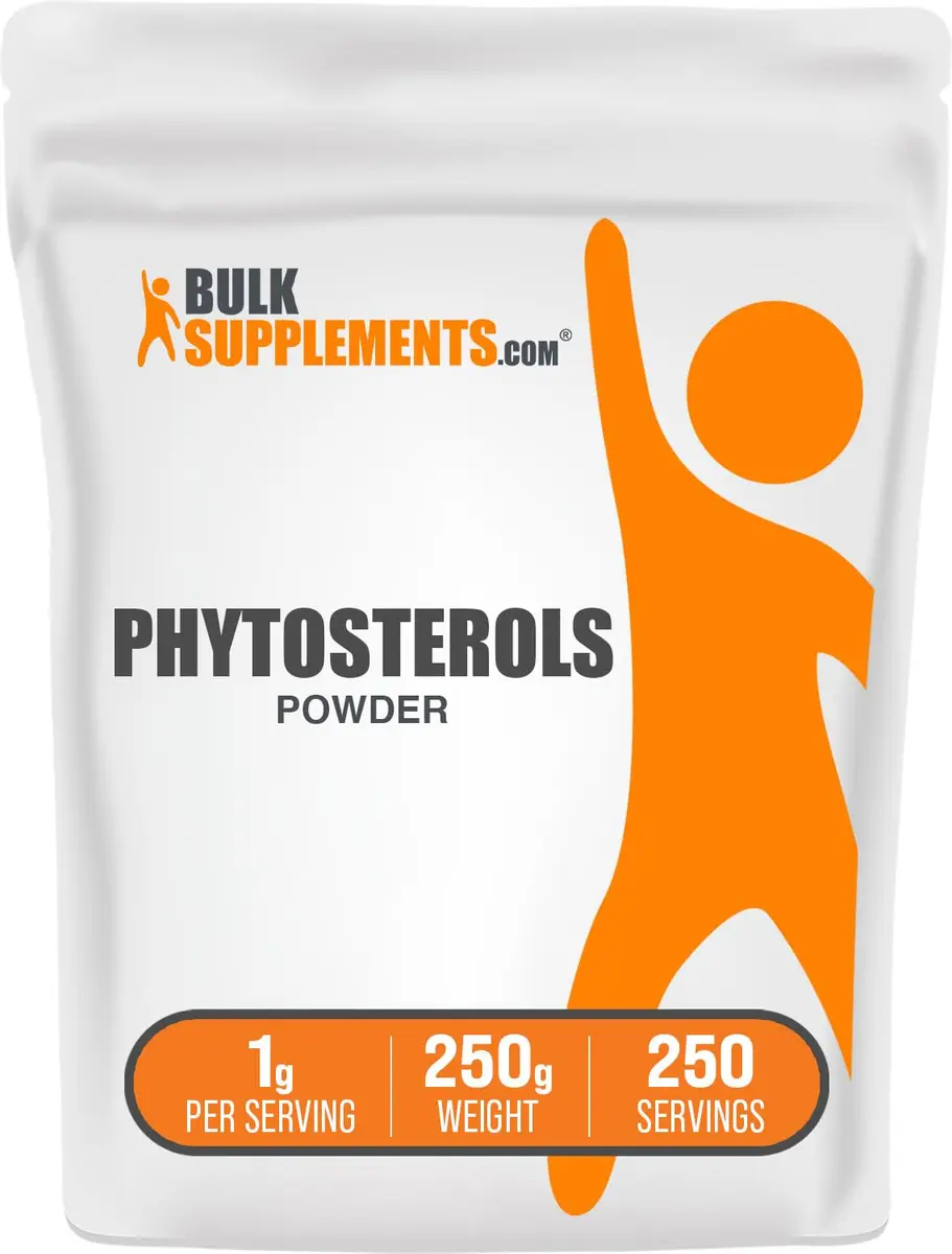 BulkSupplements.com Phytosterols Powder - Gluten Free, 1g per Serving, 250g | Supports Overall Wellness - main product image