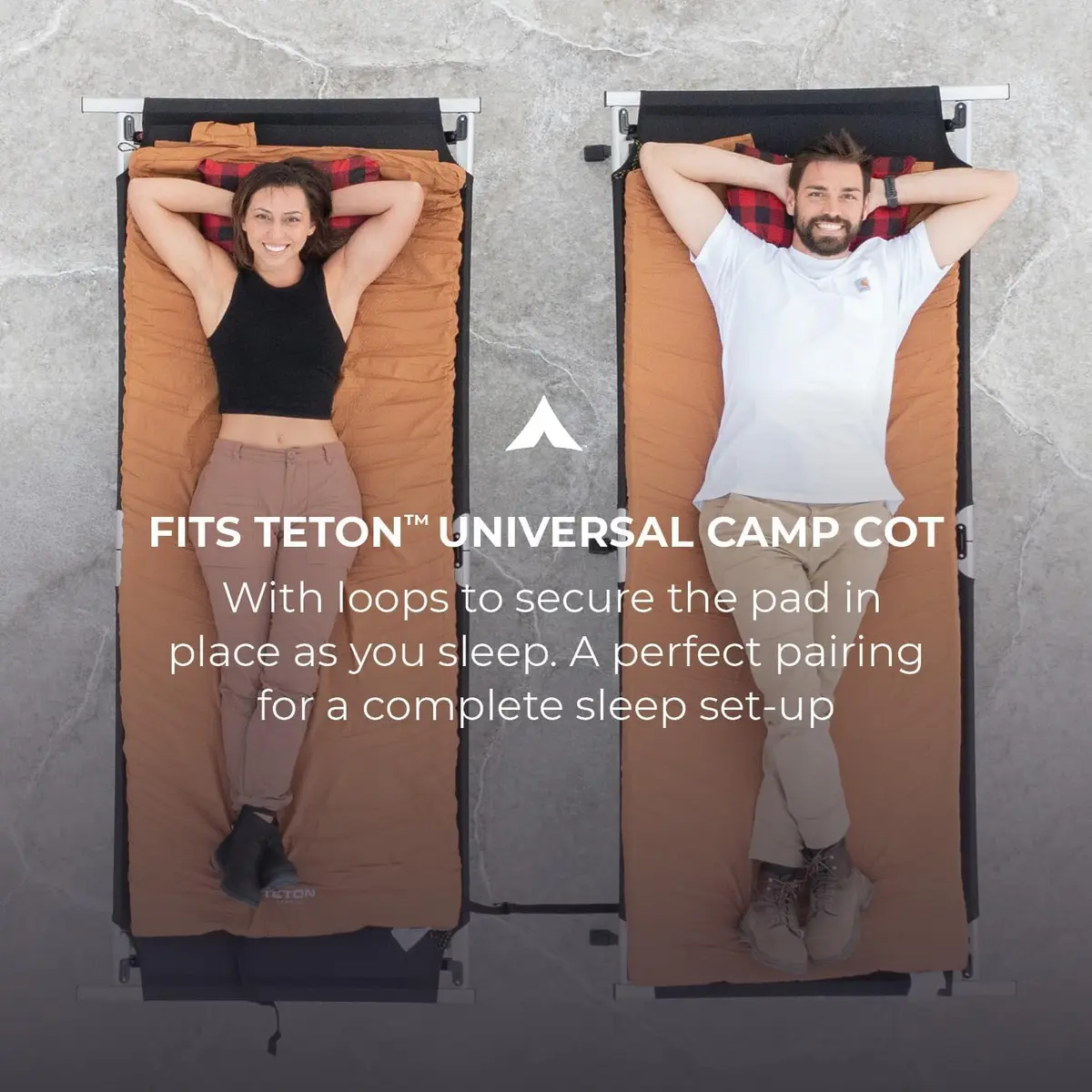 TETON Sports Canvas Camp Pad | Extra Thick 75" x 24" | Comfortable Foam Mattress for Adults - view 3