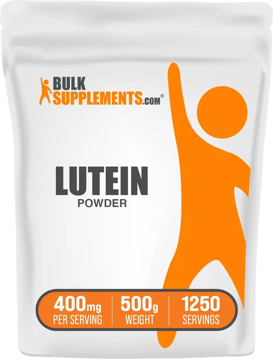BulkSupplements.com Lutein Powder 400mg from Marigold Flower Extract | Eye Support & Antioxidant - main product image