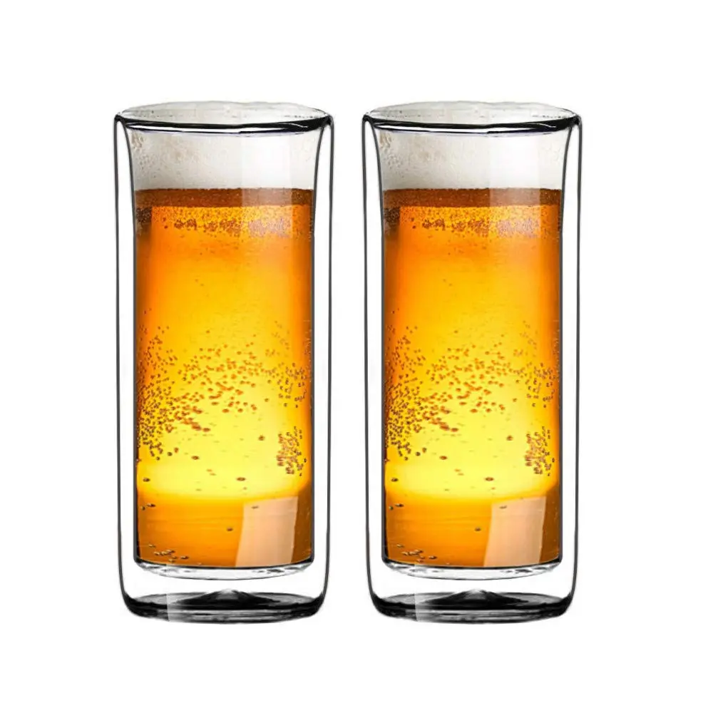 Sun's Tea 20oz Double Wall Insulated Thermo Glass Tumbler Set of 2 | Heavy-Duty, Versatile & Safe for Hot & Cold Drinks - view 2