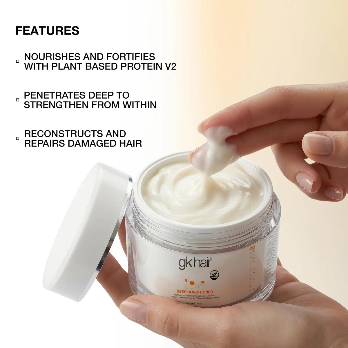 GK HAIR Deep Conditioner Hair Masque 7.05 Oz Pack of 2 | Hydrating & Repairing for Dry Damaged Hair - view 6