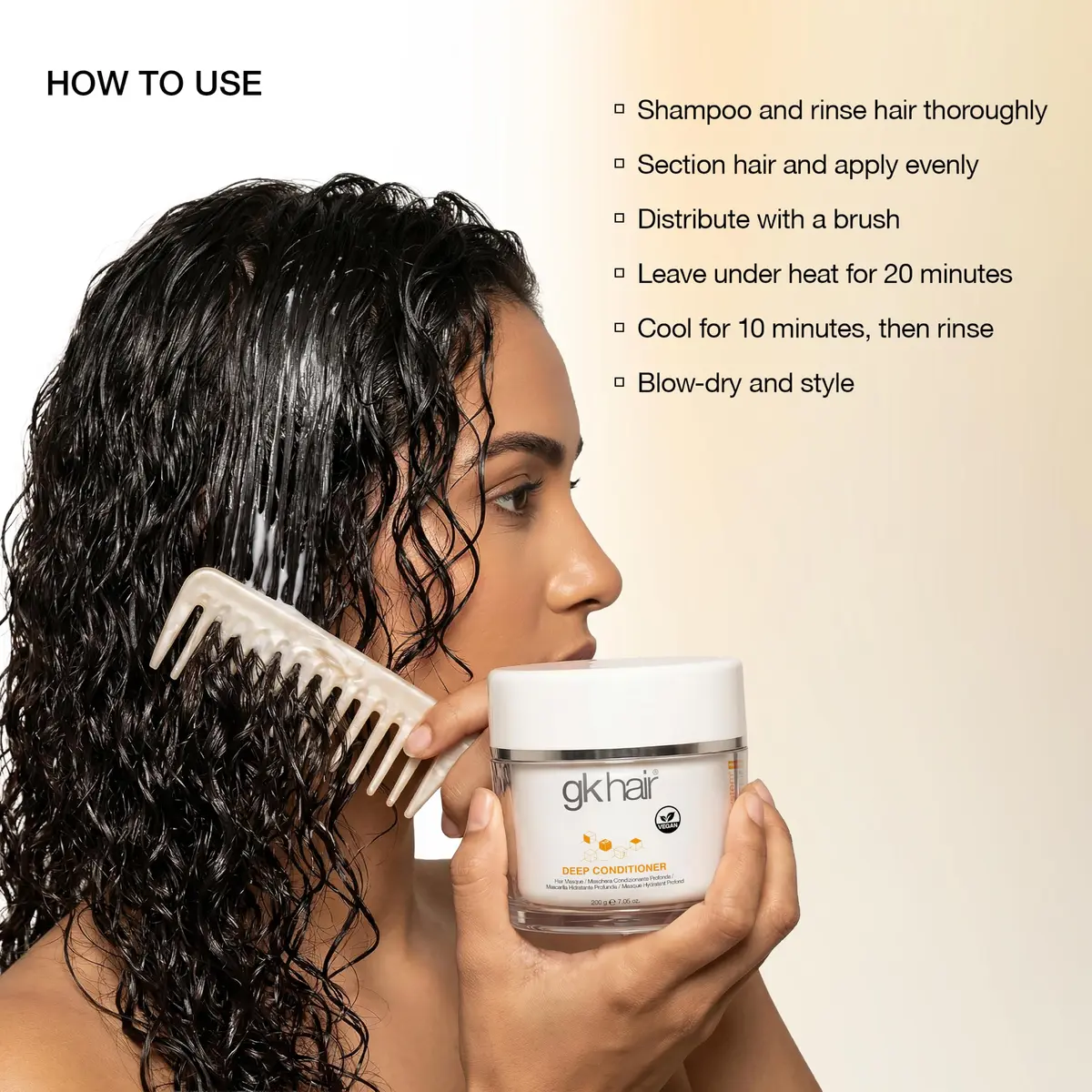 GK HAIR Deep Conditioner Hair Masque 7.05 Oz Pack of 2 | Hydrating & Repairing for Dry Damaged Hair - view 8