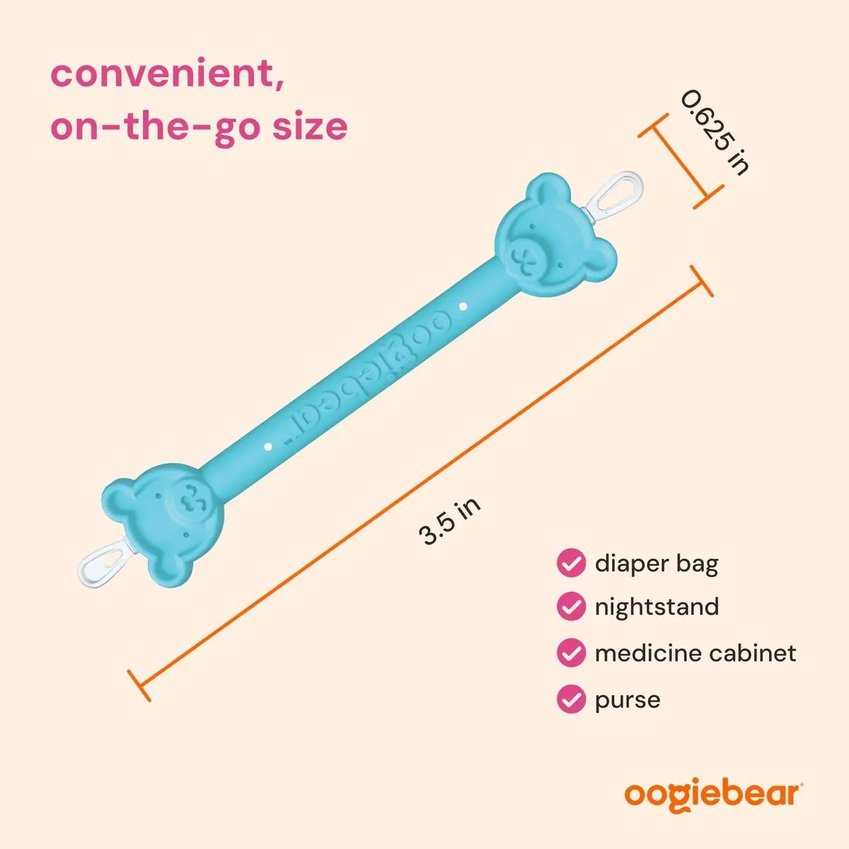 oogiebear Baby Nose & Ear Picker, Safe Booger Remover Tool, 1 Piece, Blue | Dual-Ended Gentle & Effective - view 6