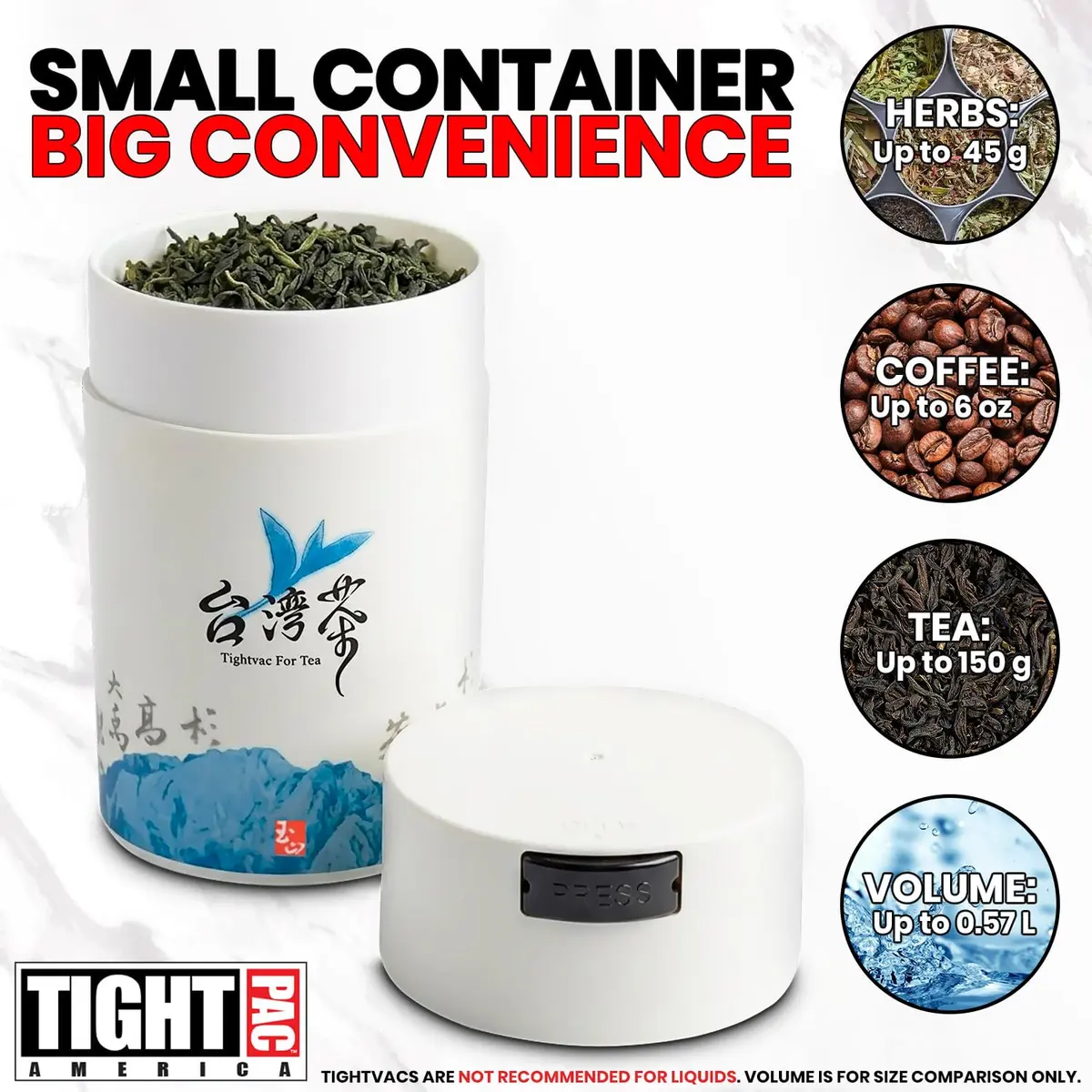 Tightpac Food Storage Container 6oz | Airtight Vacuum Seal for Dry Goods in India - view 8