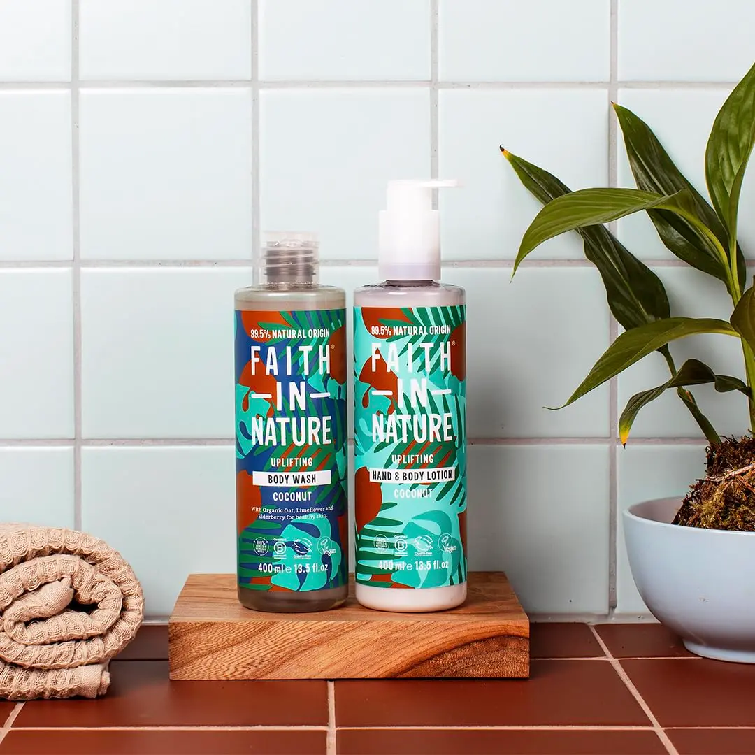 FAITH IN NATURE Natural Coconut Body Wash 13.5 fl oz | Vegan Hydrating Body Cleanser - view 8